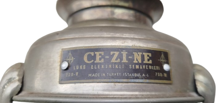 CE Zİ NE ELEKTİRİKLİ DEMLİKLİ SEMAVER  CEZİNE MARKA LÜKS ELEKTRİKLİ İSTANBUL YAPIMI NOSTALJİK SEMAVER VE DEMLİK TAKIMI