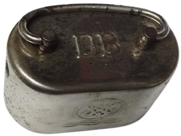 1938 DENİZCİLİK BANKASI METAL BANKA KUMBARASI CUMHURİYET BASLARI  DÖNEMİ ŞAKİR ZÜMRE YAPIMI  METAL KUMBARA