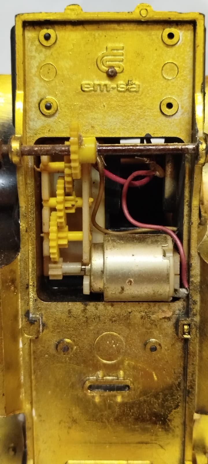 1970 YERLİ OYUNCAK EMSA VINTAGE EM-SA MADE IN TURKEY ELEKTRIKLI ANTİKA MODEL OYUNCAK ARABA