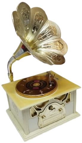 1990 ART DİSC ENJOY MUSİC TUMTABLE LATERNALI MUZİK KUTUSU GRAMAFON TASARIMLI TAKI ÇEKMECELİ 