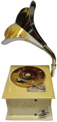 1990 ART DİSC ENJOY MUSİC TUMTABLE LATERNALI MUZİK KUTUSU GRAMAFON TASARIMLI TAKI ÇEKMECELİ 