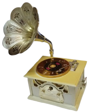 1990 ART DİSC ENJOY MUSİC TUMTABLE LATERNALI MUZİK KUTUSU GRAMAFON TASARIMLI TAKI ÇEKMECELİ 