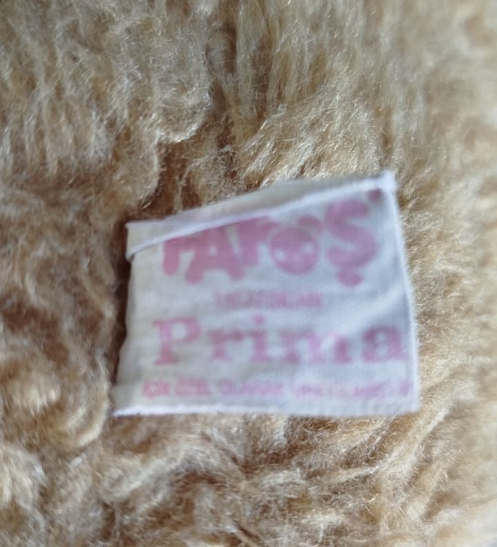 1980 ANTIKA FATOS OYUNCAK PRIMA OZEL SERI PELUS AYI TURKIYE NOSTALJIK KOLEKSIYONLUK PARCA