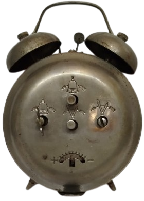 1960 SERKİSOF MEKANİK MASA SAAT ANTIKA SERKISOF DEMIRYOLLARI HATIRASI 4 JEWELS KURMALI MASA SAATI 