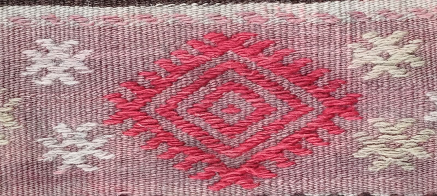 ANTİKA ANADOLU YORUK YORESİ EL DOKUMASI KÖK BOYALI TURK MOTİFLİ YÜN KİLİM