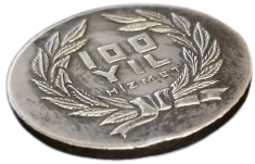 1868 1968 EMNİYET SANDIĞI 100. YIL ANISINA ÖZEL TASARIM NADİR GÜMÜŞ MADALYON