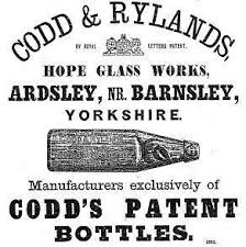 OSMALI PAZARI İCİN İNGİLİZ URETİMİ DAN RYLANDS CODD BOTTLE 4 BARNSLEY BİLYELİ  CAM GAZOZ SISESI