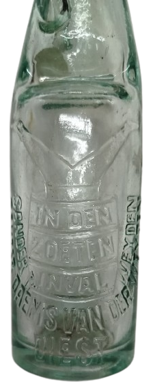 OSMANLI PAZARINDA SATILAN SANDER DAEMS VAN DER WEYDEN DIEST IN DEN ZOETEN INVAL BİLYALI CAM GAZOZ VE MADEN SUYU ŞİŞESİ