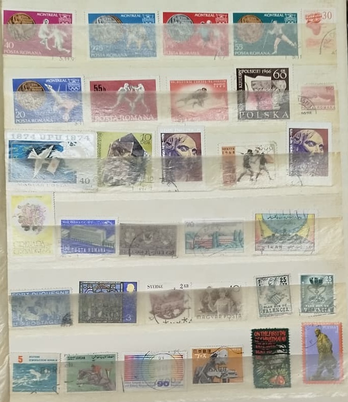 DÜNYA ÜLKELERİ GENİŞ KOLEKSİYON SEÇKİSİ ANTİKA DEĞERİNDE ORİJİNAL KARIŞIK PUL ALBÜMÜ PUL ALBUMU DEFTERİ