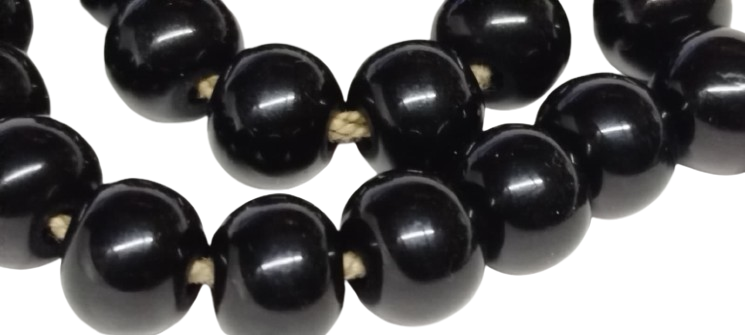 OSMANLI DÖNEMİ USTA İŞİ NADİR GÜMÜŞ PÜSKÜLLÜ ÖZEL KESİM KOYU SİYAH ERZURUM OLTU TAŞI 33 LÜ TESBİH