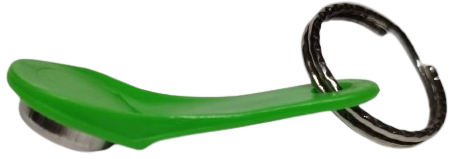 1990 ELEKTRONIK AKILLI BİLET AKBİL BAS GEÇ YESİL RENK PLASTİK İSTANBUL BELEDİYE AMBLEMLİ MUHAFAZASINDA ANAHTARLIK