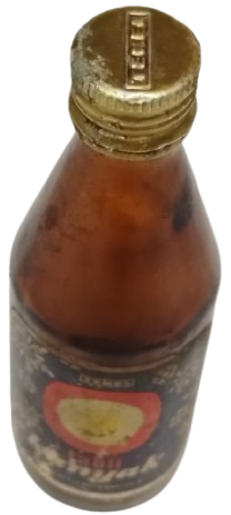 TEKEL TABİİ KANYAK 350 ML MİNYATÜR İÇKİ KONYAK ŞİŞESİ KAPAGI UZERİNDE BOS KOLEKSİYON