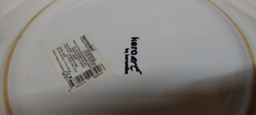 CİCEK DESENLİ SERAMİK TABAK DUVAR SUSU 