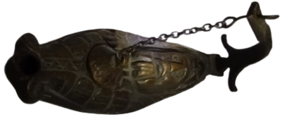 GAZİANTEP EL İŞÇİLİĞİ DOKUM PİRİNC OTANTİK KANDİL ANTİK GÖRÜNÜMLÜ DEKORATİF  AYDINLATMA 