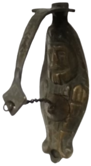 GAZİANTEP EL İŞÇİLİĞİ DOKUM PİRİNC OTANTİK KANDİL ANTİK GÖRÜNÜMLÜ DEKORATİF  AYDINLATMA 