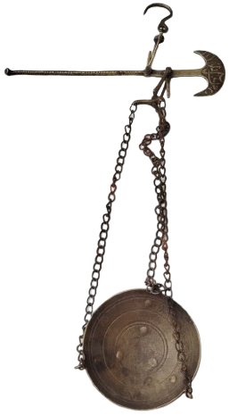 ANTİKA GÖRÜNÜMLÜ GAZİANTEP EL İŞÇİLİĞİ PİRİNÇ MİNYATÜR EL KANTARI NOSTALJİK TURİSTİK DEKORASYON OBJESİ