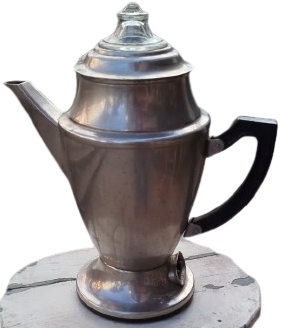 1970 MODEL SOVYET DÖNEMİ ANTİKA ELEKTRİKLİ ALÜMİNYUM KAHVE CAY DEMLEME PERKOLATÖRÜ