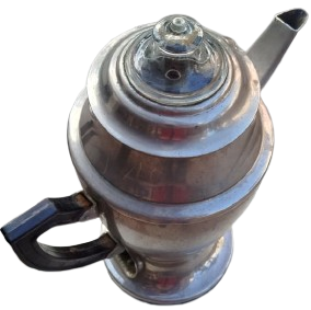 1970 MODEL SOVYET DÖNEMİ ANTİKA ELEKTRİKLİ ALÜMİNYUM KAHVE CAY DEMLEME PERKOLATÖRÜ