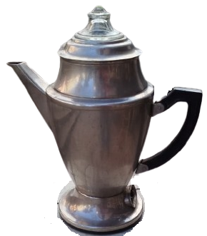 1970 MODEL SOVYET DÖNEMİ ANTİKA ELEKTRİKLİ ALÜMİNYUM KAHVE CAY DEMLEME PERKOLATÖRÜ