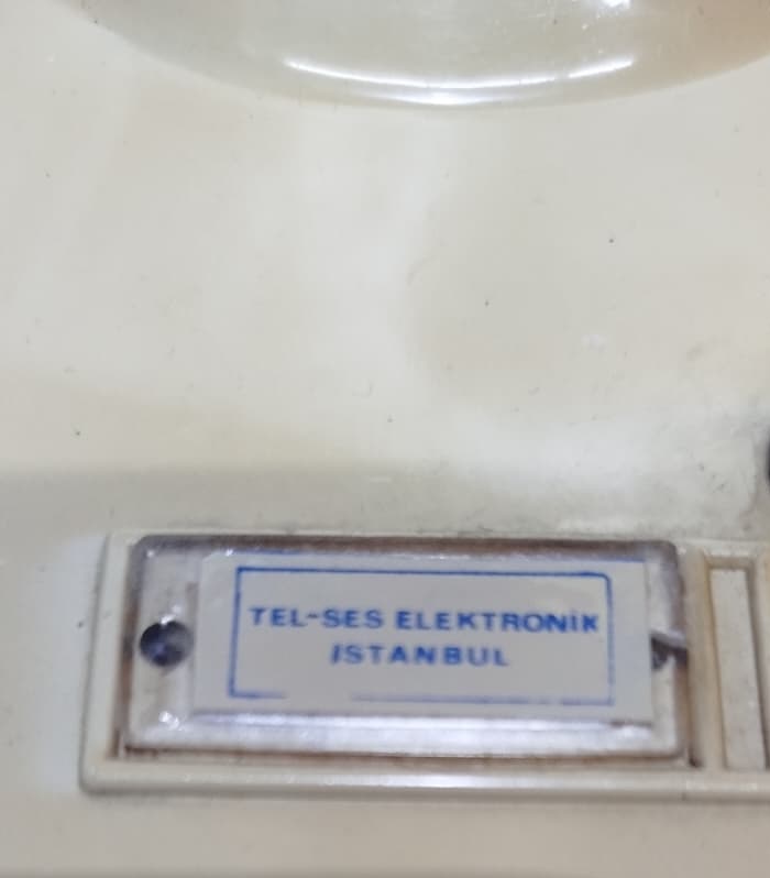 1970 TEL-SES İSTANBUL ÜRETİMİ ANTİKA DUVAR ASMA TİPİ ÇEVİRMESİZ NOSTALJİK DAHİLİ TELEFON
