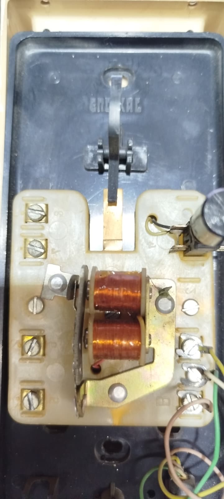 1970 TEL-SES İSTANBUL ÜRETİMİ ANTİKA DUVAR ASMA TİPİ ÇEVİRMESİZ NOSTALJİK DAHİLİ TELEFON