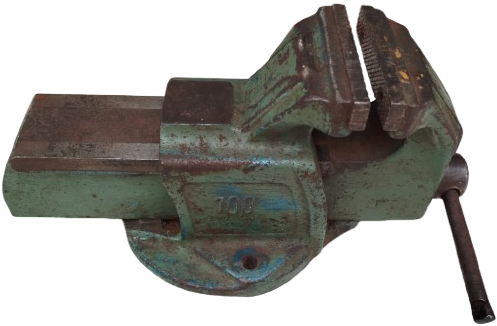 1970 100 LÜK DÖKÜM DEMİR SABİT TABANLI PROFESYONEL ATÖLYE VE MASAÜSTÜ PARALEL TEZGAH MENGENESİ