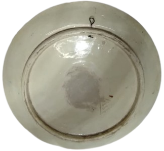 1960 EL İŞÇİLİĞİ KÜTAHYA SERAMİK HAT YAZILI BESMELE-İ ŞERİF İZNİK  DUVAR TABAĞI