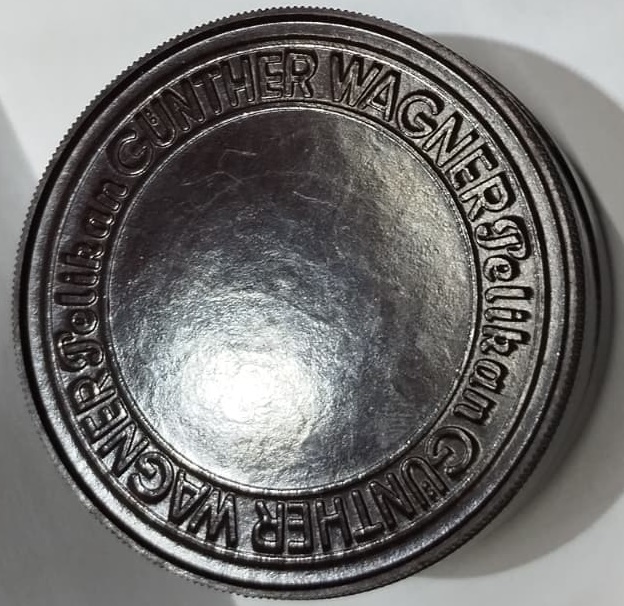 1930 ANTİKA PELIKAN GUNTHER WAGNER ALMAN YAPIMI NADİR KOLEKSİYONLUK METAL DAKTİLO ŞERİDİ KUTUSU KIRMIZI SİYAH CİFT RENK