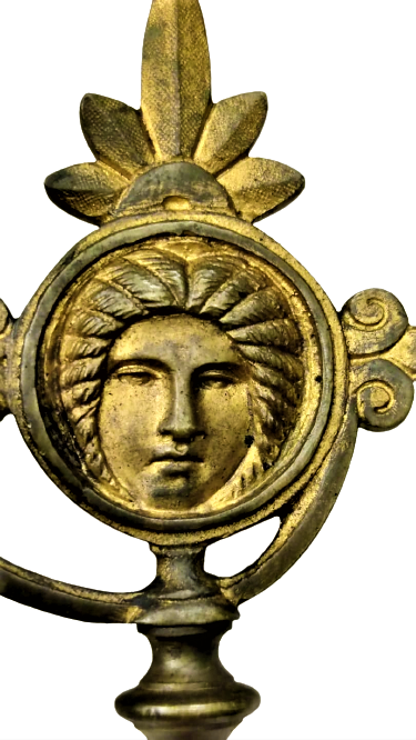 1930 FRANSIZ GOTİK TARZDA TASARLANMIŞ CİFT KOLLU DUVAR VEYA PİYANO ŞAMDANI İKİŞER  MUMLU