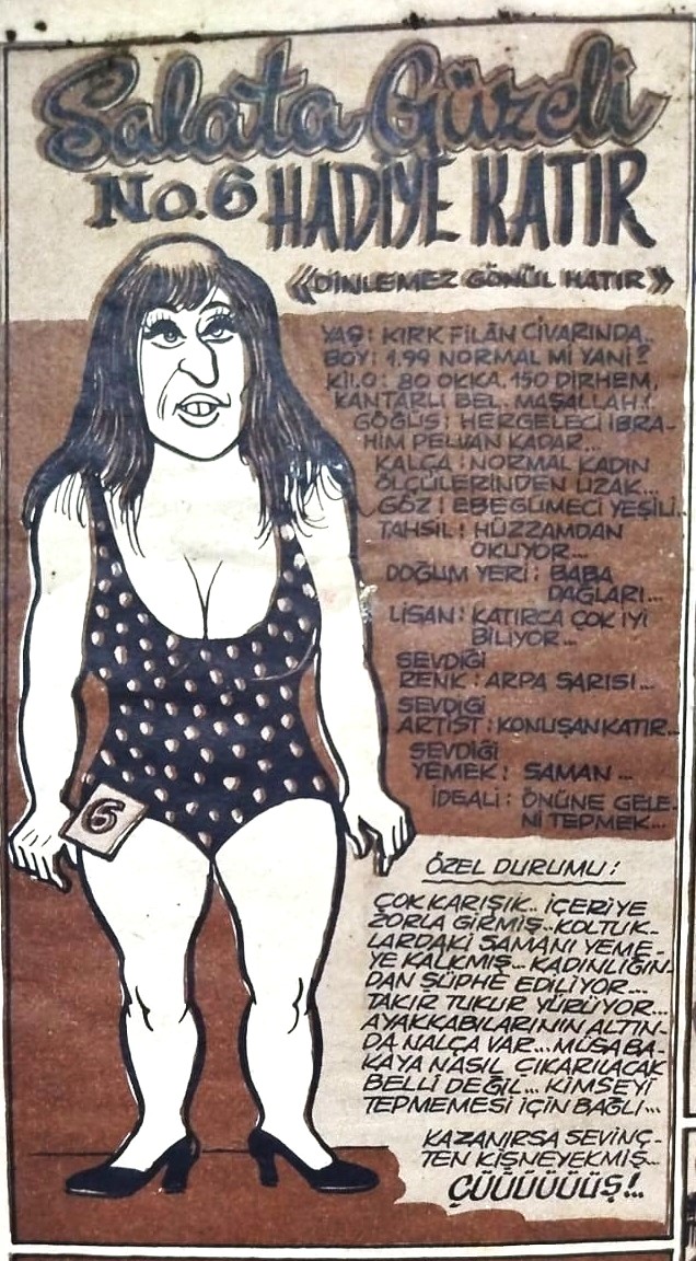 1970 SALATA MİZAH DERGİSİ SAYI 14 SUAVİ SÜALP LÜKÜS NURİ  NADİR KOLEKSİYONLUK DERGİ