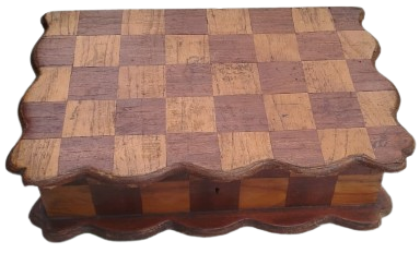 1940 ANTİKA MARKÜTERİ AHŞAP KAPAKLI KUTULU BENGALL USTURALI TAM TAKIM NOSTALJİK BERBER TRAŞ SETİ