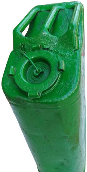 1940  İKİNCİ DÜNYA SAVAŞI ORİJİNAL BİDON  AMERİKAN ORDUSU US İBARELİ YESİL ANTİKA ASKERİ CELİK METAL BENZİN BİDONU JERRY CAN