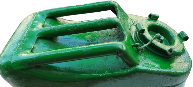 1940  İKİNCİ DÜNYA SAVAŞI ORİJİNAL BİDON  AMERİKAN ORDUSU US İBARELİ YESİL ANTİKA ASKERİ CELİK METAL BENZİN BİDONU JERRY CAN