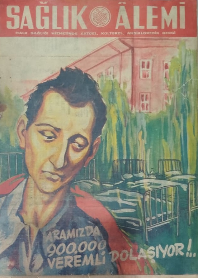 1956 OCAK SAĞLIK ALEMİ DERGİSİ SAYI 4 VEREM KONULU NADİR KOLEKSİYONLUK ANTİKA DERGİ