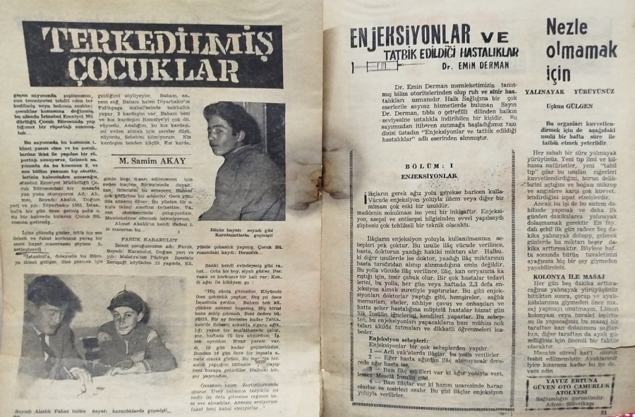 1956 OCAK SAĞLIK ALEMİ DERGİSİ SAYI 4 VEREM KONULU NADİR KOLEKSİYONLUK ANTİKA DERGİ