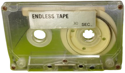 1970 ANTİKA KOLEKSİYONLUK 30 SANİYELİK NADİR SONSUZ DÖNGÜ ENDLESS TAPE KASET ECHO