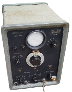 1950 VOBULOSCOPE MODELE 102 B AUDIOLA VINTAGE FRANSIZ LAMALI TEST CİHAZI ANTİKA SİNYAL ÜRETECİ