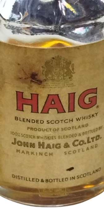 HAİG JOHN WHİSKY  & CO. LTD. VİSKİ ALKOL UFAK MİNYATÜR İÇKİ  ŞİŞE İCİ DOLU