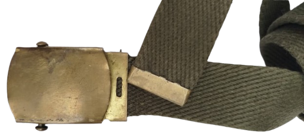 USA ORİJİNAL VİNTAGE ASKERİ TİP MASİF PİRİNÇ TOKALI KANVAS PALASKA AMERİKAN ASKER KEMER