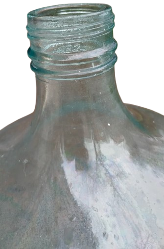 1950 CAM DAMACANA  YAG SARAP SİRKE SAKLAMA YESILIMSI RENKTE OLDUGU GORULUR 20 LİTRELİK