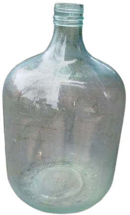 1950 CAM DAMACANA  YAG SARAP SİRKE SAKLAMA YESILIMSI RENKTE OLDUGU GORULUR 20 LİTRELİK