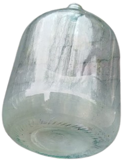 1950 CAM DAMACANA  YAG SARAP SİRKE SAKLAMA YESILIMSI RENKTE OLDUGU GORULUR 20 LİTRELİK