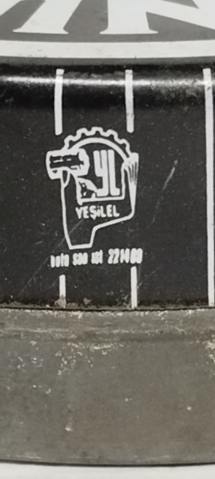 TARİHLİ NURİ LEFLEF ŞAFAK MARKA NO 35 ANTİKA SİYAH BASKILI TENEKE KUTULU KUNDURA AYAKKABI CİLASI 