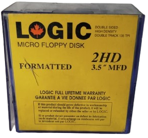 1990 MAXELL VE LOGIC MARKA VINTAGE 3.5 INC DISKET SETI KUTULU VE MUHAFAZALI KOLEKSIYONLUK KUTUSUNDA13 ADET 