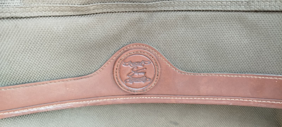 USA SKYWAY MARKA ANTİKA DEĞERİNDE VİNTAGE KANVAS VE DERİ DETAYLI ÇOK AMAÇLI TEKERLEKLİ SEYAHAT VALİZİ