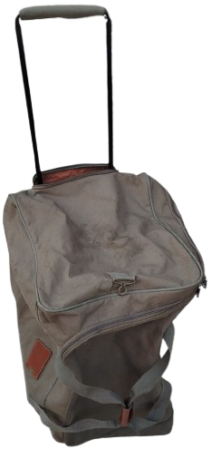 USA SKYWAY MARKA ANTİKA DEĞERİNDE VİNTAGE KANVAS VE DERİ DETAYLI ÇOK AMAÇLI TEKERLEKLİ SEYAHAT VALİZİ