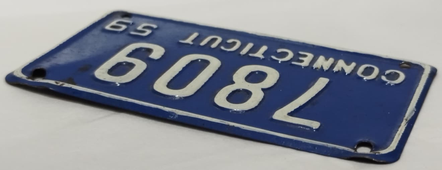 1950 AUTHENTİC MİNİATURE LİCENSE PLATE ORJİNAL JAPAN TENEKE BİSİKLET CEKCEK TAKILMAMIŞ PLAKA