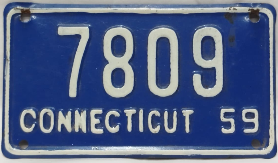 1950 AUTHENTİC MİNİATURE LİCENSE PLATE ORJİNAL JAPAN TENEKE BİSİKLET CEKCEK TAKILMAMIŞ PLAKA