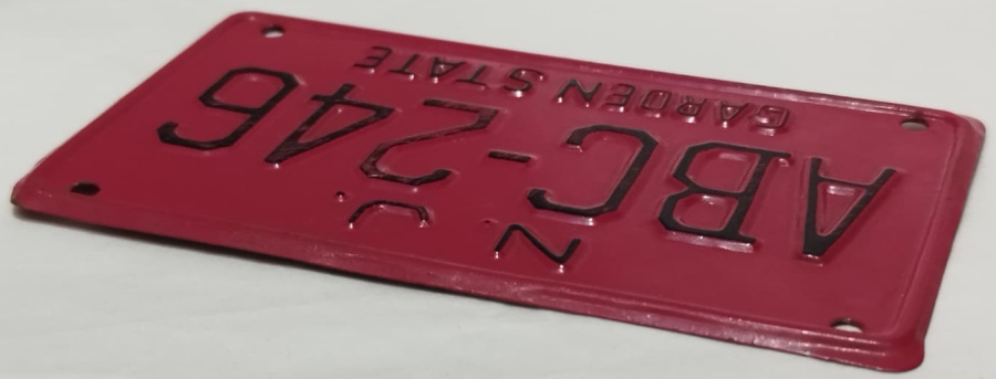 AUTHENTİC MİNİATURE LİCENSE PLATE ORJİNAL JAPAN TENEKE BİSİKLET CEKCEK TAKILMAMIŞ PLAKA