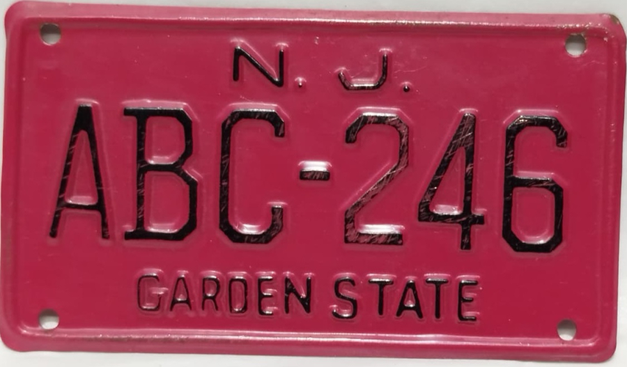 AUTHENTİC MİNİATURE LİCENSE PLATE ORJİNAL JAPAN TENEKE BİSİKLET CEKCEK TAKILMAMIŞ PLAKA